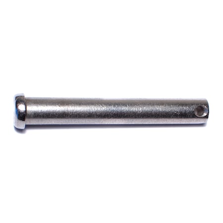 Midwest Fastener Standard Clevis Pin, 7/16 Dia, Stainless Steel, 2 PK 75825